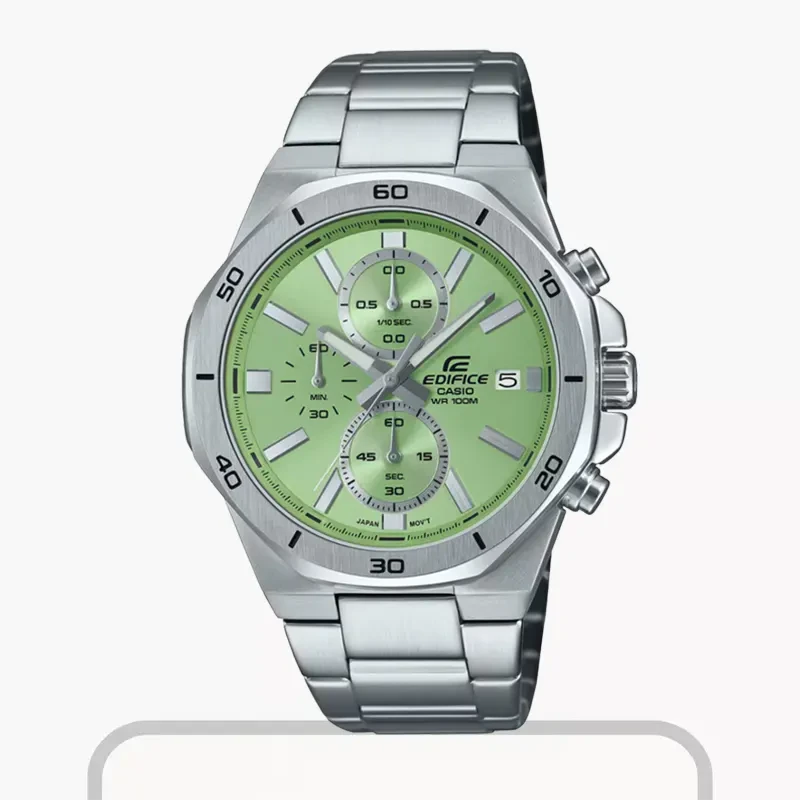 Casio Edifice Chronograph Light Green Casual Men's Watch- EFV-640D-3AV